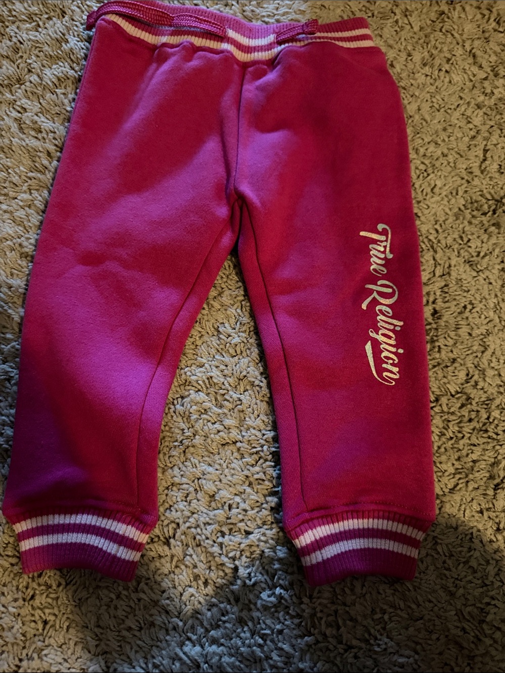 True Religion Hot Pink Girls' Jogger Sweatpants